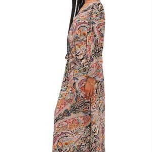 NWT Long Sleeved Paisley maxi dress size Small